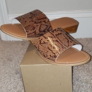 Anthropologie slide sandal